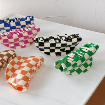Hot Selling Korean Fashionable Semi-circular 8.5cm Acetate Fiber Hair Claws