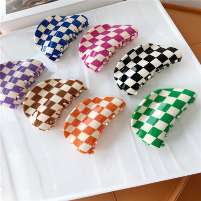Hot Selling Korean Fashionable Semi-circular 8.5cm Acetate Fiber Hair Claws