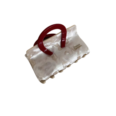 French High-end Hairpin Ins Internet Celebrity Sweet Temperament Bag Acetic Acid Claw Clip