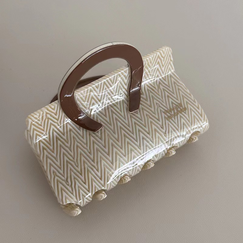 French High-end Hairpin Ins Internet Celebrity Sweet Temperament Bag Acetic Acid Claw Clip