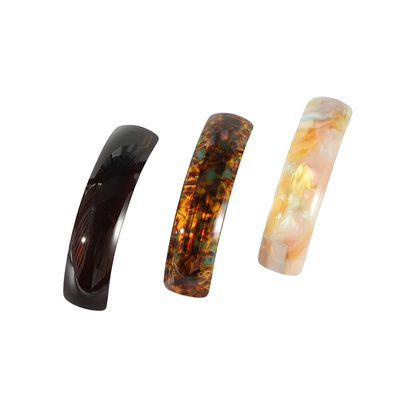 Hot Selling Korean Girls Simple and Elegant Marble Pattern Acetate Acrylic Spring Clip