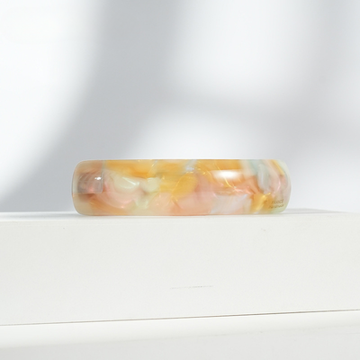 Hot Selling Korean Girls Simple and Elegant Marble Pattern Acetate Acrylic Spring Clip