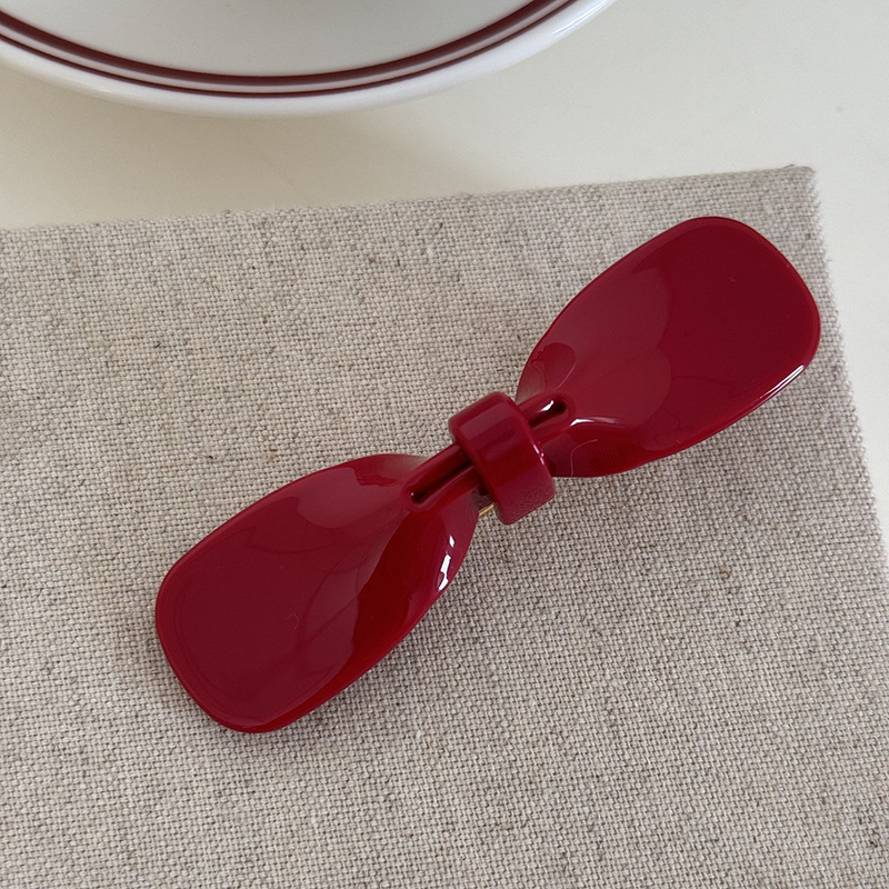 Acetic acid material, unique and niche bow-shaped duckbill clip, bangs clip, side clip, Instagram-st