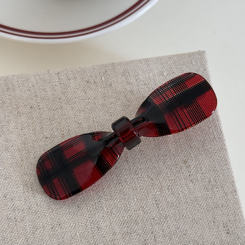 Acetic acid material, unique and niche bow-shaped duckbill clip, bangs clip, side clip, Instagram-st