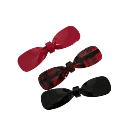 Acetic acid material, unique and niche bow-shaped duckbill clip, bangs clip, side clip, Instagram-st