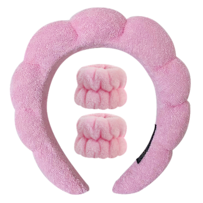 European and American Popular Women's Non-slip Fluffy Sponge Wide Headband Wholesale