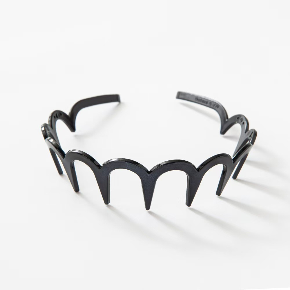 High-elasticity toothed wavy headband for women, perfect for tidying up messy hair, high crown headb