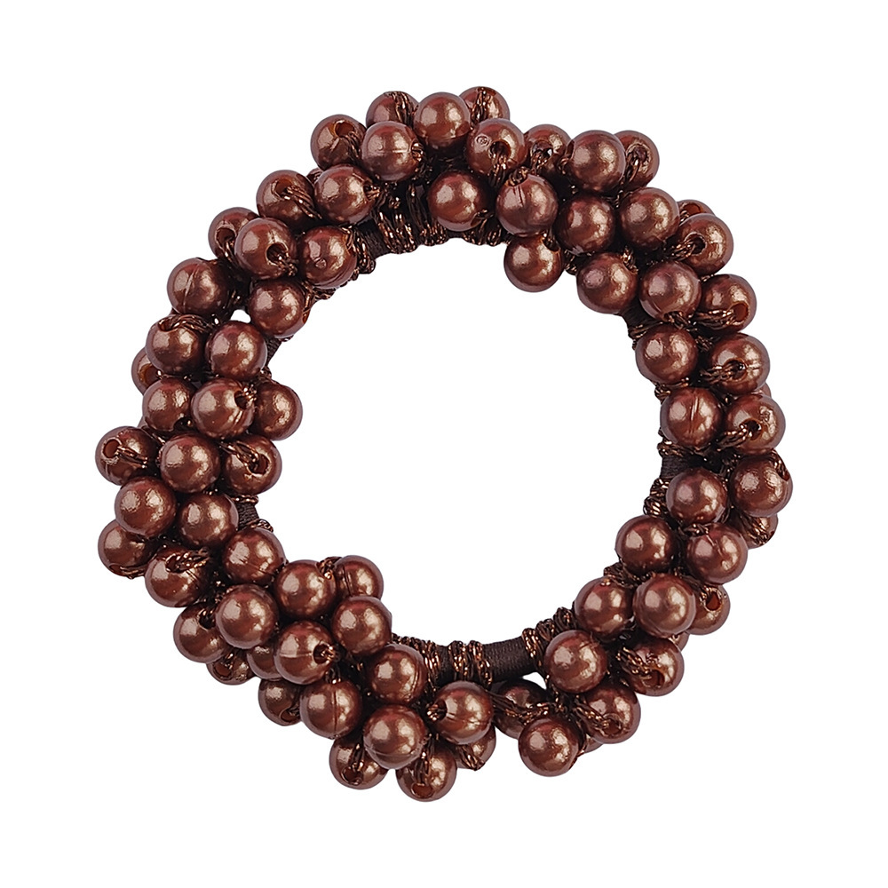 Wholesale Hair Ties Pearl Hair Band with Rope Scrunchies Hair Ties Beads