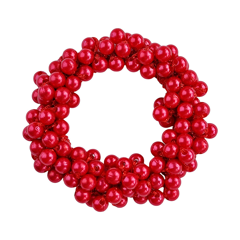 Wholesale Hair Ties Pearl Hair Band with Rope Scrunchies Hair Ties Beads