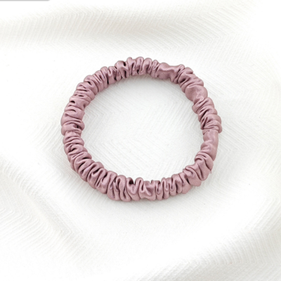 22 momme 1cm silk hair tie, high elasticity, 100% mulberry silk, hair care small intestine hair tie