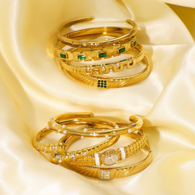 18k Gold-Plated Stainless Steel Bracelet1