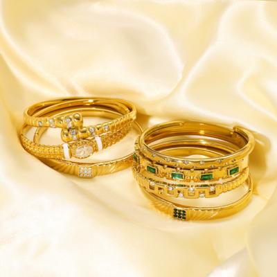 18k Gold-Plated Stainless Steel Bracelet1