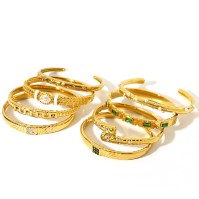 18k Gold-Plated Stainless Steel Bracelet1