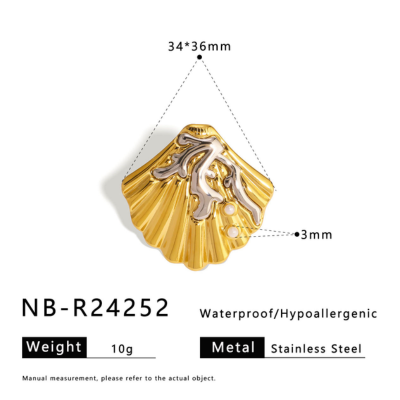 18k Gold-Plated Stainless Steel Ring2
