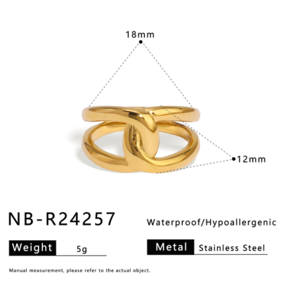 18k Gold-Plated Stainless Steel Ring2