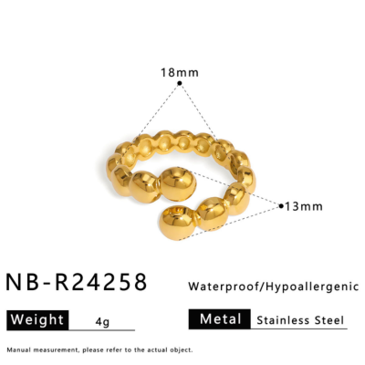18k Gold-Plated Stainless Steel Ring2