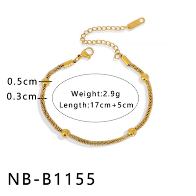 18k Gold-Plated Stainless Steel Bracelet2