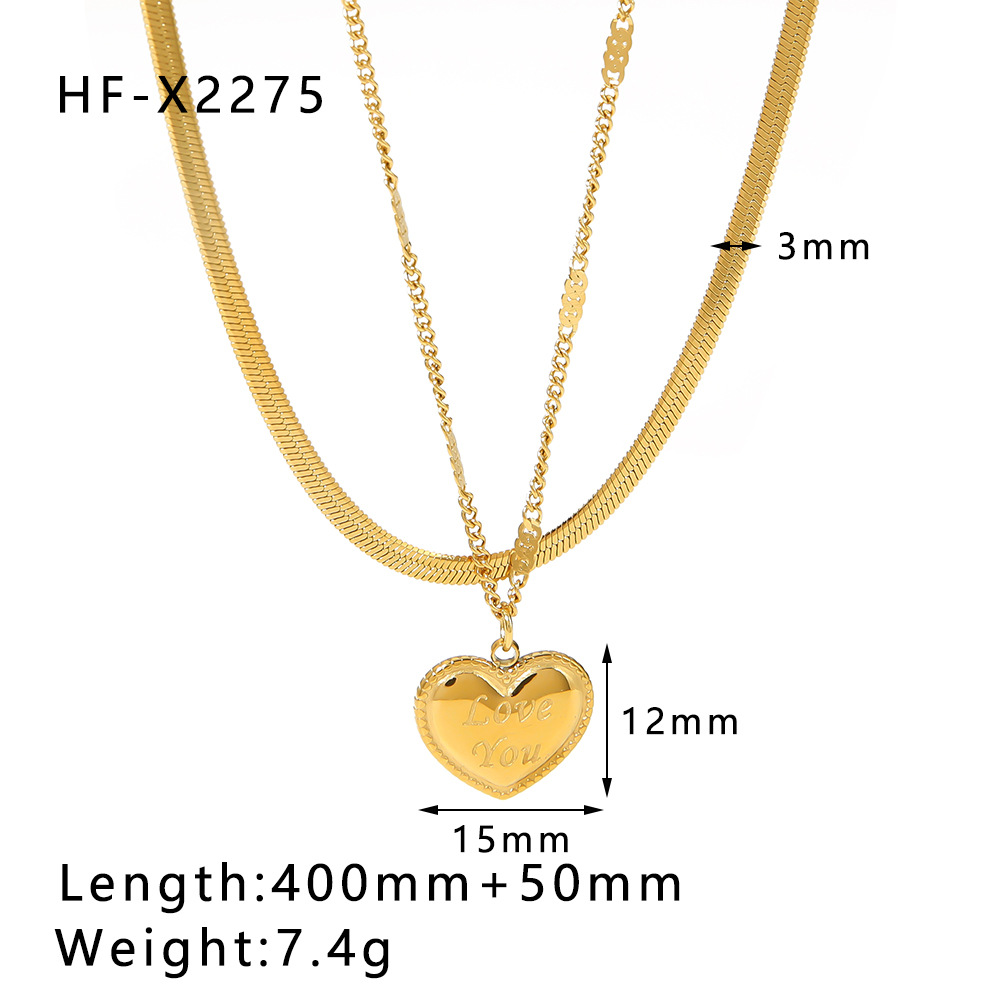 18k Gold-Plated Stainless Steel Necklace2