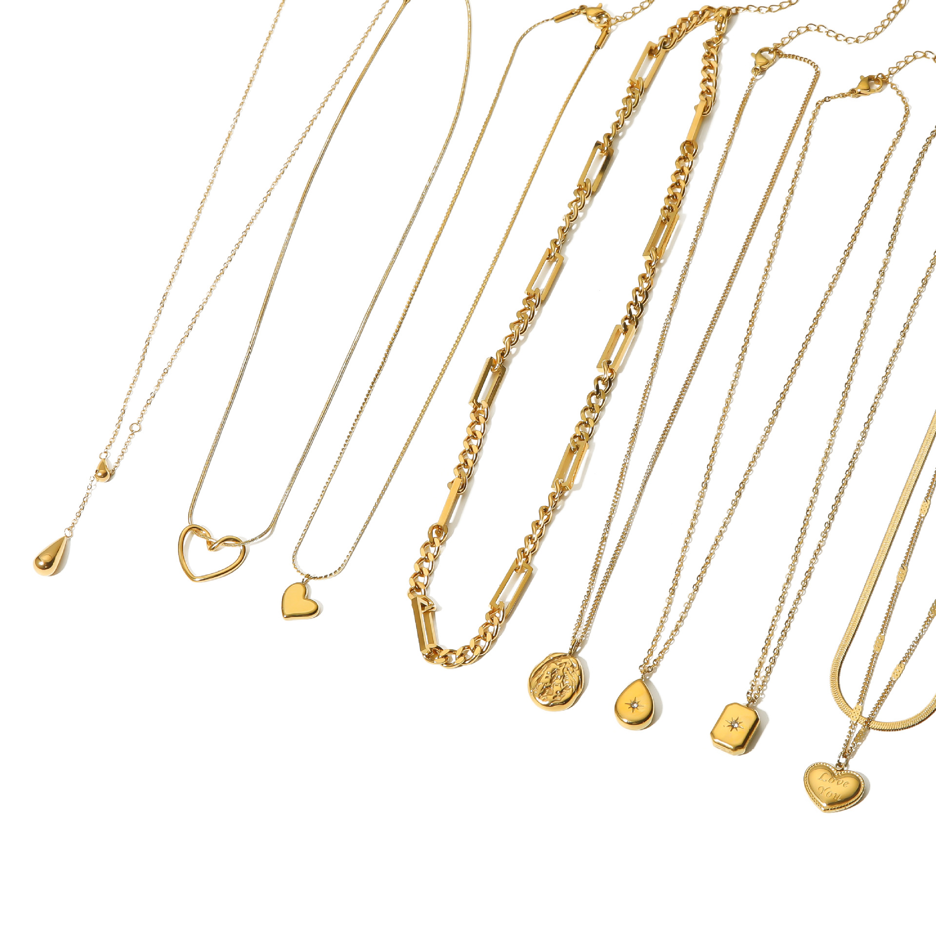 18k Gold-Plated Stainless Steel Necklace2