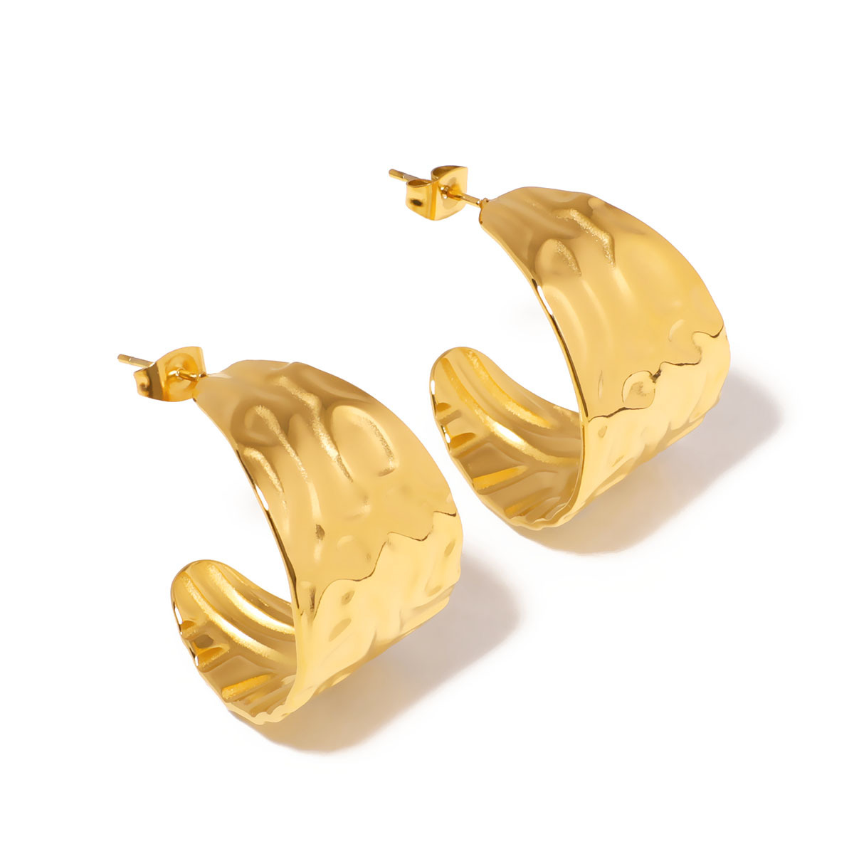 18k Gold-Plated Stainless Steel Earrings3