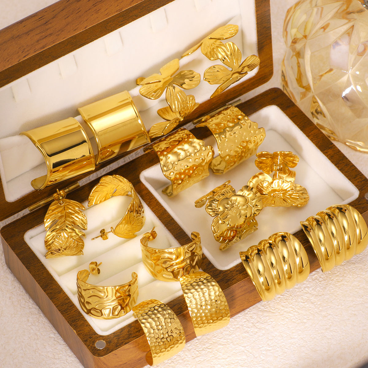 18k Gold-Plated Stainless Steel Earrings3