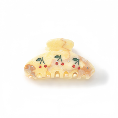 Cute Animal & Bow Accent Acetate Hair Claw Clips - Colorful Acetic Acid Hair Clamp Set with Rhinesto